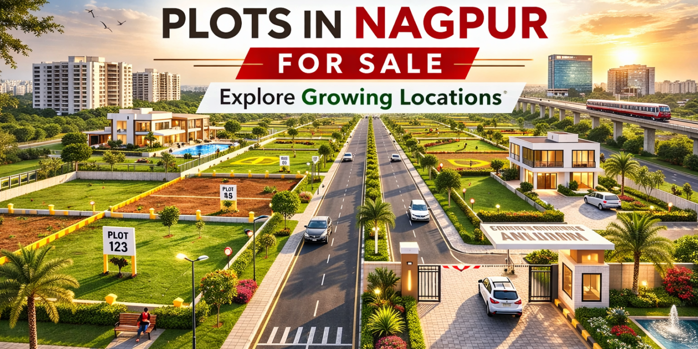 Premium and budget plots in Nagpur for sale with wide roads and planned infrastructure