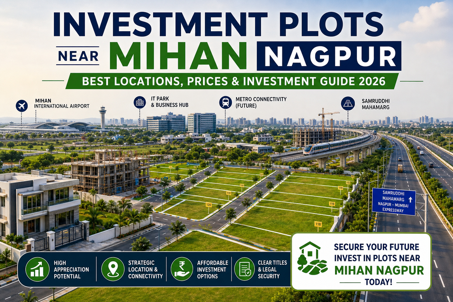 investment plots near MIHAN Nagpur residential land development with infrastructure