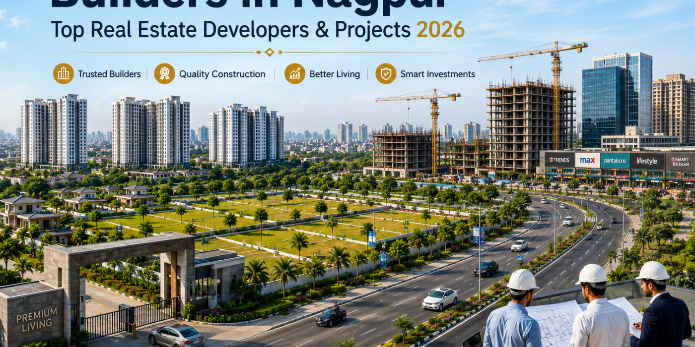 Top builders in Nagpur showcasing modern residential and commercial real estate developments