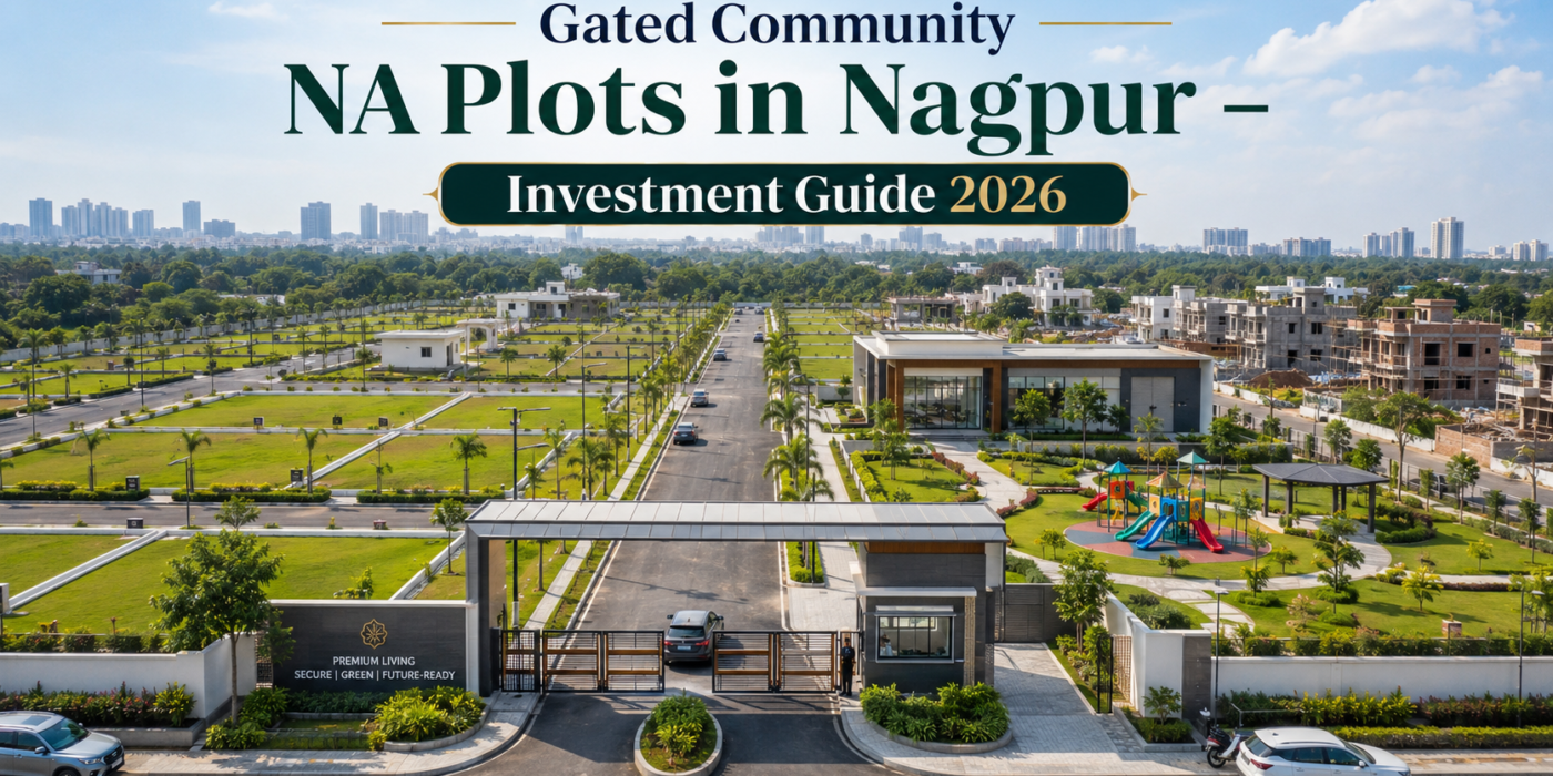 Gated community NA plots in Nagpur with modern infrastructure and secure residential layout