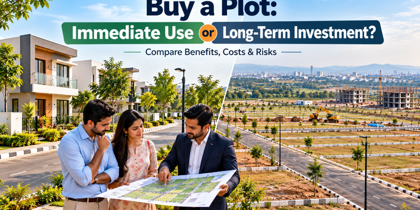 Buying a plot in Nagpur for immediate use or long-term investment