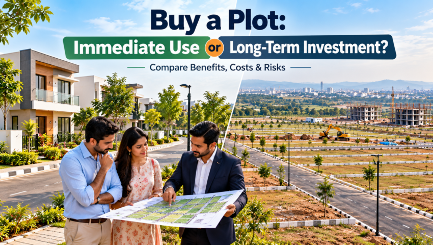 Buying a plot in Nagpur for immediate use or long-term investment