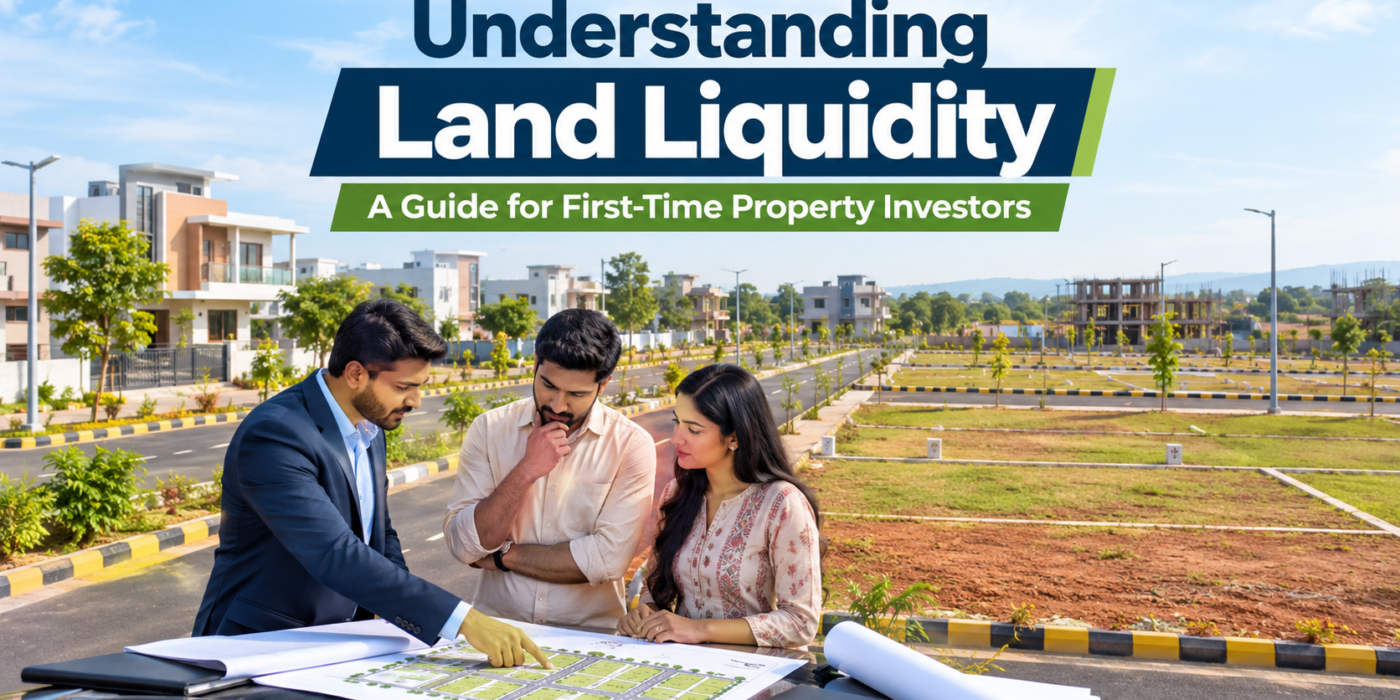First-time property investors discussing land liquidity and plot resale potential in Nagpur